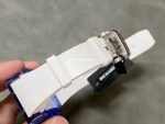 RM Factory Richard Mille RM 055 43mm Blue Crystal White Rubber Strap Skeletonized White Dial - Image 8