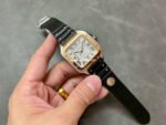 THB Factory Cartier Santos W2SA0009 39.8mm Steel Rubber Strap Roman Numerals Silver Dial - Image 4