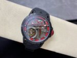 BBR Factory Roger Dubuis Tourbillon Excalibur RDDBEX0644 45mm Titanium Rubber Strap Skeletonized Red Dial - Image 4