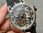 BBR Factory Roger Dubuis Excalibur Spider RDDBEX0479 Tourbillon 45mm Titanium Black Rubber Strap Black Dial - Image 2