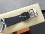 GR Factory Vacheron Constantin Moonphase Retrograde Date Overseas 41mm Steel Black Rubber Strap Silver Dial - Image 8
