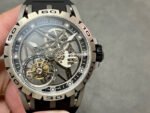 BBR Factory Roger Dubuis Excalibur Spider RDDBEX0479 Tourbillon 45mm Titanium Black Rubber Strap Black Dial
