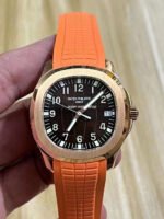3K Factory Patek Philippe Aquanaut 40mm 5167R-001 Rose Gold Orange Rubber Strap Brown Dial