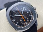 3K Factory Patek Philippe Aquanaut 5968A-0001 42mm White Gold Black Rubber Strap Arabic Numerals Black Dial - Image 2