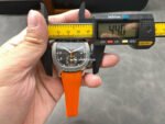 3K Factory Patek Philippe Aquanaut 5968A-001 42mm White Gold Orange Rubber Strap Arabic Numerals Black Dial - Image 10