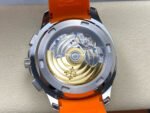 3K Factory Patek Philippe Aquanaut 5968A-001 42mm White Gold Orange Rubber Strap Arabic Numerals Black Dial - Image 7