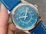 3K Factory Patek Philippe Calatrava 6007A-001 40mm Steel Leather Strap Arabic Numerals Blue Dial - Image 2