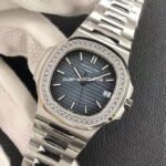 3K Factory Patek Philippe Nautilus 40mm 5711-1300A-001 Diamond Bezel Blue Dial - Image 4