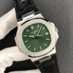 3K Factory Patek Philippe Nautilus 40mm 5711G-001 Leather Green Dial - Image 3