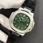 3K Factory Patek Philippe Nautilus 40mm 5711G-001 Leather Green Dial - Image 4