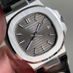 3K Factory Patek Philippe Nautilus 40mm 5711G-001 White Gold Leather Dark Gray Dial - Image 2