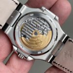 3K Factory Patek Philippe Nautilus 40mm 5711G-001 White Gold Leather Dark Gray Dial - Image 7