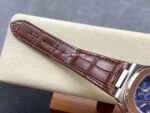 3K Factory Patek Philippe Nautilus 59801AR-0001 Leather Strap Half Rose Gold Blue Dial - Image 8
