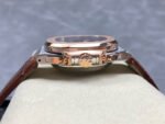 3K Factory Patek Philippe Nautilus 59801AR-0001 Leather Strap Half Rose Gold Blue Dial - Image 5