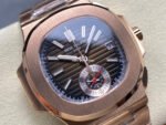 3K Factory Patek Philippe Nautilus 5980R-001 Rose Gold Brown Dial - Image 2
