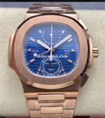 3K Factory Patek Philippe Nautilus 5990/1R-001 40.5mm Full Rose Gold Blue Dial
