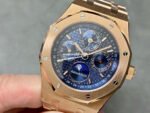 BBR Factory Audemars Piguet Royal Oak Perpetual Calendar 26574OR.OO.1220OR.02 41mm Full Rose Gold Steel Blue Dial - Image 3
