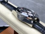 AF Factory Longines Conquest Chronograph L3.835.4.52.6 42mm Steel Leather Strap White Eyes Black Dial - Image 5