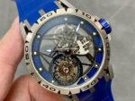 BBR Factory Roger Dubuis Excalibur Spider RDDBEX0479 Tourbillon 45mm Titanium Blue Rubber Strap Blue Dial - Image 2