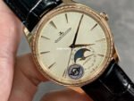 APS Factory Jaeger-LeCoultre Master Ultra Thin Moon Q1362503 Rose Gold Diamond Bezel White Dial - Image 2