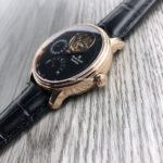 JB Factory Blancpain Villeret 6025-1542-55b 42.5mm Rose Gold Leather Strap Black Dial - Image 6