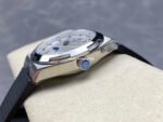 GR Factory Vacheron Constantin Moonphase Retrograde Date Overseas 41mm Steel Black Rubber Strap Silver Dial - Image 6