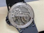 BBR Factory Roger Dubuis Tourbillon Excalibur RDDBEX0815 45mm Titanium Rubber Strap Skeletonized Black Dial - Image 7