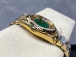 8+ Factory Counterweight Rolex Day-Date 118238 36mm Full Yellow Gold Arabic Numerals Diamond&Green Dial - Image 5