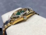 8+ Factory Counterweight Rolex Day-Date 118238 36mm Full Yellow Gold Arabic Numerals Diamond&Green Dial - Image 6