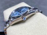 8+ Factory Counterweight Rolex Day-Date 128236-0008 36mm Full Platinum Roman Numerals Ice Blue Dial - Image 6