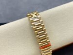 8+ Factory Counterweight Rolex Day-Date 128238-0011 36mm Full Yellow Gold Diamond Mope&Baguette Diamond Mother Of Pearl Dial - Image 8
