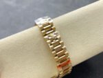 8+ Factory Counterweight Rolex Day-Date 128238-0051 36mm Full Yellow Gold Baguette Diamond Yellow Gold Dial - Image 8