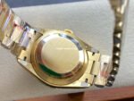 8+ Factory Counterweight Rolex Day-Date 128238-0071 36mm Full Yellow Gold Roman Numerals&Diamond Blue Dial - Image 7