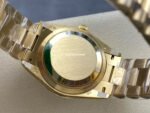8+ Factory Counterweight Rolex Day-Date 128238-0106 36mm Full Yellow Gold Color Baguette&Puzzle Blue Dial - Image 7