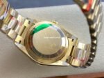 8+ Factory Counterweight Rolex Day-Date 128238 36mm Full Yellow Gold Baguette Diamond Black Dial - Image 7