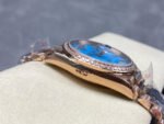 8+ Factory Counterweight Rolex Day-Date 128345RBR-0064 36mm Diamond Bezel Full Rose Gold Roman Numerals&Diamond Blue Dial - Image 5