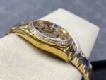 8+ Factory Counterweight Rolex Day-Date 128348RBR-0030 36mm Diamond Yellow Gold Bezel Full Yellow Gold Baguette Diamond Yellow Gold Dial - Image 5