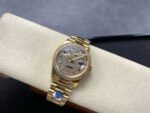8+ Factory Counterweight Rolex Day-Date 128348RBR-0030 36mm Diamond Yellow Gold Bezel Full Yellow Gold Baguette Diamond Yellow Gold Dial - Image 4