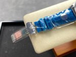 8+ Factory Counterweight Rolex Day-Date 36mm 128236-0009 White Gold Crocodile Leather Strap Baguette Diamond Ice Blue Dial - Image 8