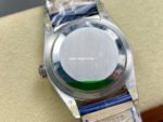 8+ Factory Counterweight Rolex Day-Date 36mm 128239-0023 White Gold Crocodile Leather Strap Diamond Mope&Baguette Diamond Blue Ombré Dial - Image 7