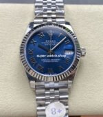 8+ Factory Rolex Counterweight Datejust 278274-0034 31mm Full 904L Roman Numerals Blue Dial Jubilee