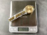 8+ Factory Rolex Counterweight Datejust 278383RBR-0026 31mm Diamond Yellow Gold Bezel Half Yellow Gold Diamond Champagne Dial Jubilee - Image 9