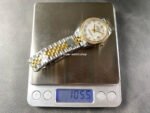 8+ Factory Rolex Counterweight Datejust 278383RBR-0028 31mm Diamond Yellow Gold Bezel Half Yellow Gold Diamond Mother Of Pearl Dial Jubilee - Image 9