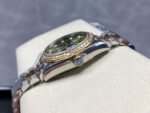 8+ Factory Rolex Counterweight Datejust 278383RBR-0030 31mm Diamond Yellow Gold Bezel Half Yellow Gold Diamond Green Dial Jubilee - Image 6