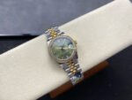 8+ Factory Rolex Counterweight Datejust 278383RBR-0030 31mm Diamond Yellow Gold Bezel Half Yellow Gold Diamond Green Dial Jubilee - Image 4