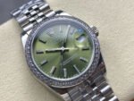 8+ Factory Rolex Counterweight Datejust 278384RBR-0022 31mm Diamond White Gold Bezel Full 904L Green Dial Jubilee - Image 2
