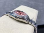 8+ Factory Rolex Counterweight Datejust 278384RBR-0028 31mm Diamond White Gold Bezel Full 904L Roman Numerals Diamond Pink Dial Jubilee - Image 6