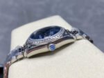 8+ Factory Rolex Counterweight Datejust 278384RBR-0037 31mm Diamond White Gold Bezel Full 904L Roman Numerals Blue Dial Jubilee - Image 6