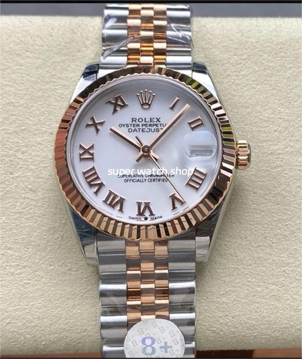 8-Factory-Rolex-counterweight-Datejust-278271-0002-31mm-Half-Rose-Gold-Roman-Numeral-9.jpg 8+ Factory Rolex counterweight Datejust 278271-0002 31mm Half Rose Gold Roman Numerals White Dial Jubilee - Image 1