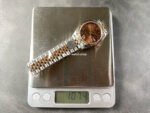 8+ Factory Rolex counterweight Datejust 278271-0004 31mm Diamond Rose Gold Bezel Half Rose Gold Diamond Roman Numerals Brown Dial Jubilee - Image 9